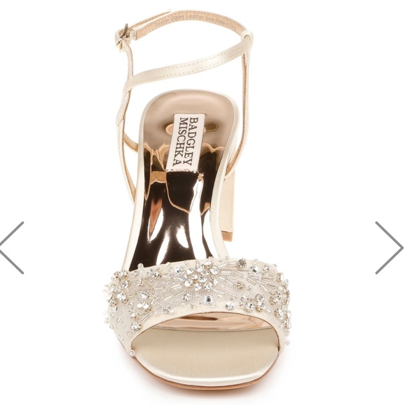 Badgley Mischka Shoes - NWT Badgley Mischka Blaine Embellished Block Heel